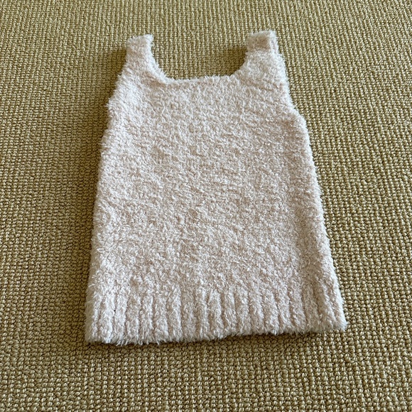 Skims Kid's Dusk Cozy Knit Scoop Neck Tank, Size 6/7 New
